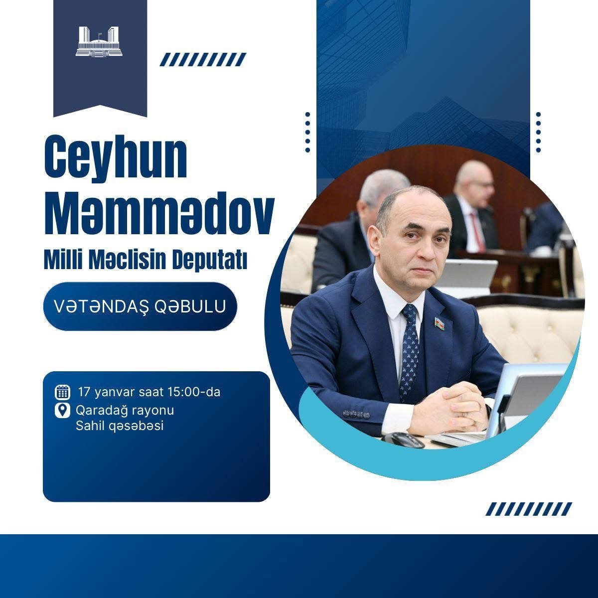 Deputat qəbul keçirəcək